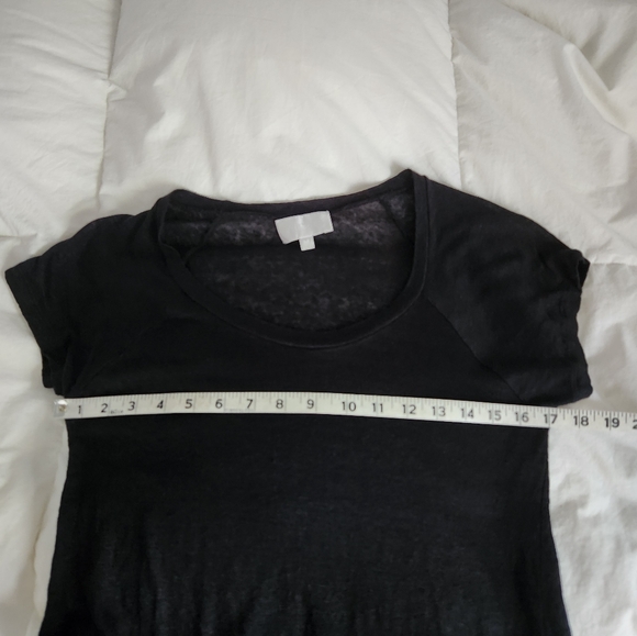 ALEXIS linen Top Black Size Medium - Picture 5 of 6